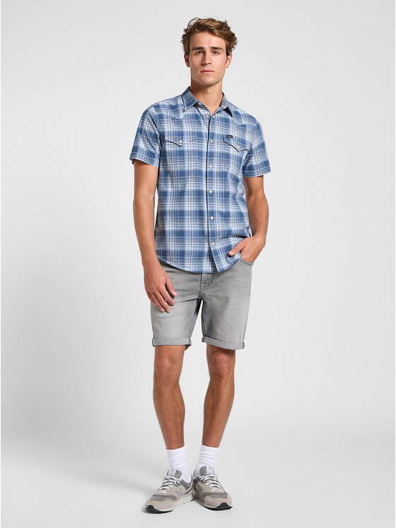 Lee Lee Camicia 112364225 Blu Regular Fit