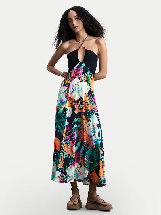 Desigual Rochie de vară Daikiri Cord 26SWVW63 Colorat Regular Fit