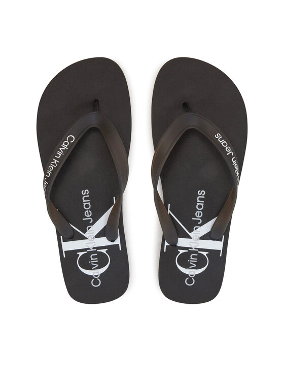 Calvin Klein Jeans Japonke Beach Sandal Monogram Tpu YM0YM00838 Črna