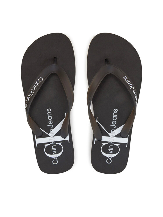 Flip flop Calvin Klein Jeans Beach Sandal Monogram Tpu YM0YM00838 Negru