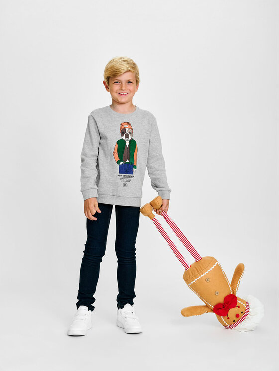 NAME IT NAME IT Μπλούζα 13210914 Γκρι Regular Fit