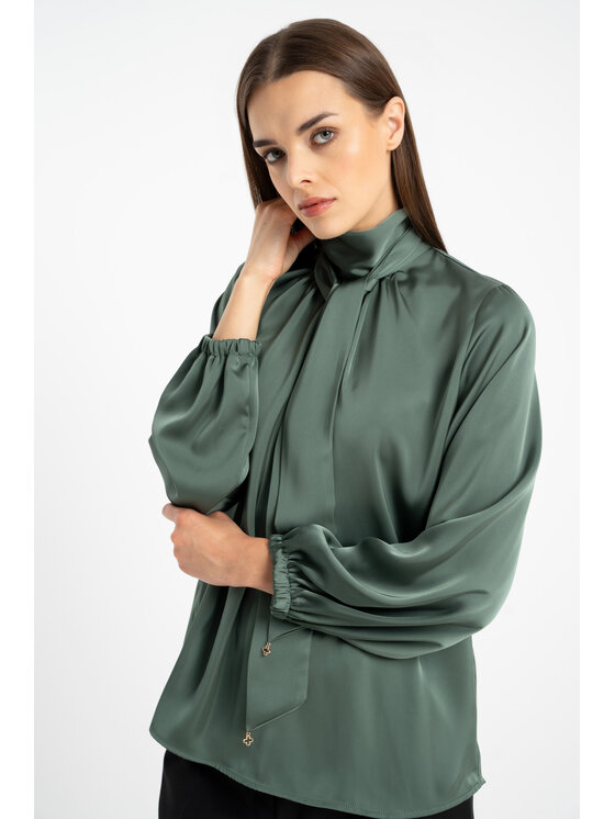 CLICK CLICK Halenka 10-6917 Zelená Relaxed Fit