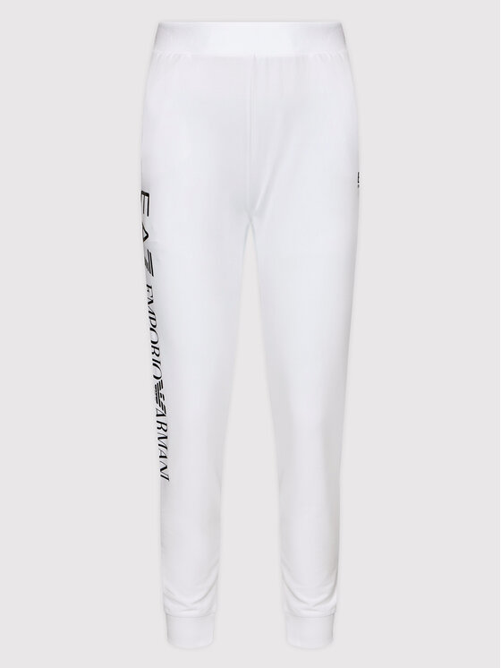 EA7 Emporio Armani EA7 Emporio Armani Spodnie dresowe 8NTP85 TJCQZ 0102 Biały Regular Fit