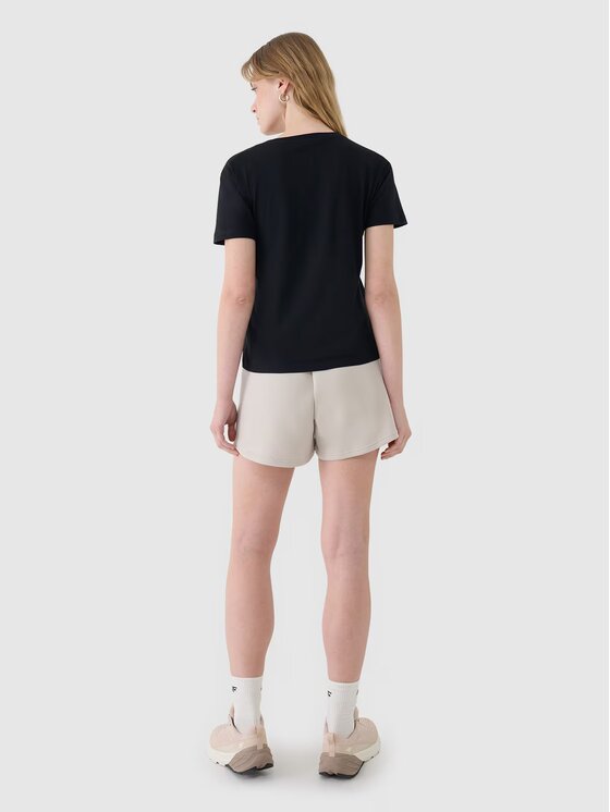 4F 4F T-Shirt 4FWSS25TTSHF1992-20S Černá Oversize