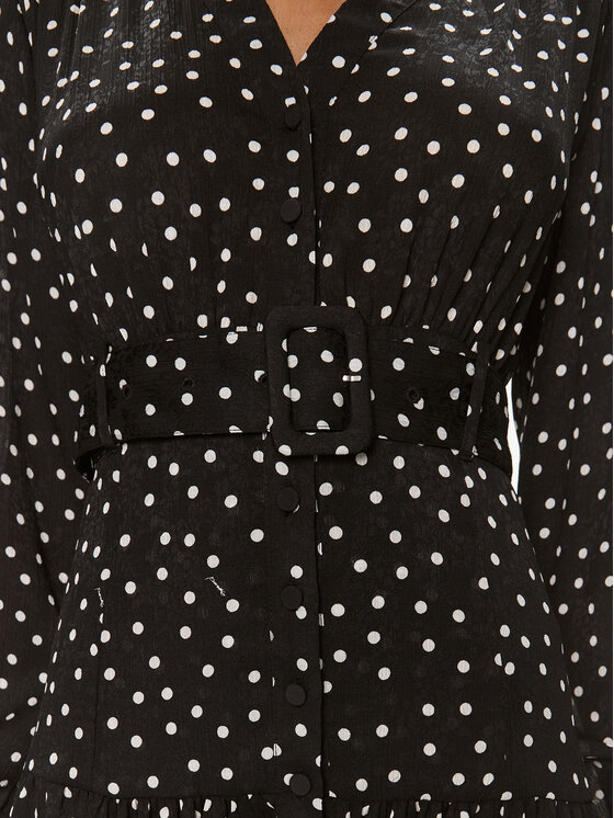 PINKO Pinko Košilové šaty Isometria 101838 A0ZK Černá Regular Fit