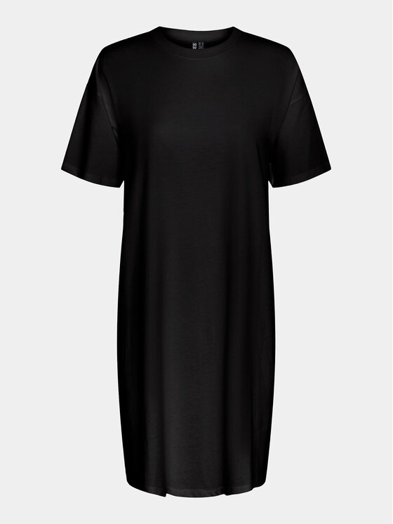 Pieces Každodenné šaty Ria 17149328 Čierna Loose Fit