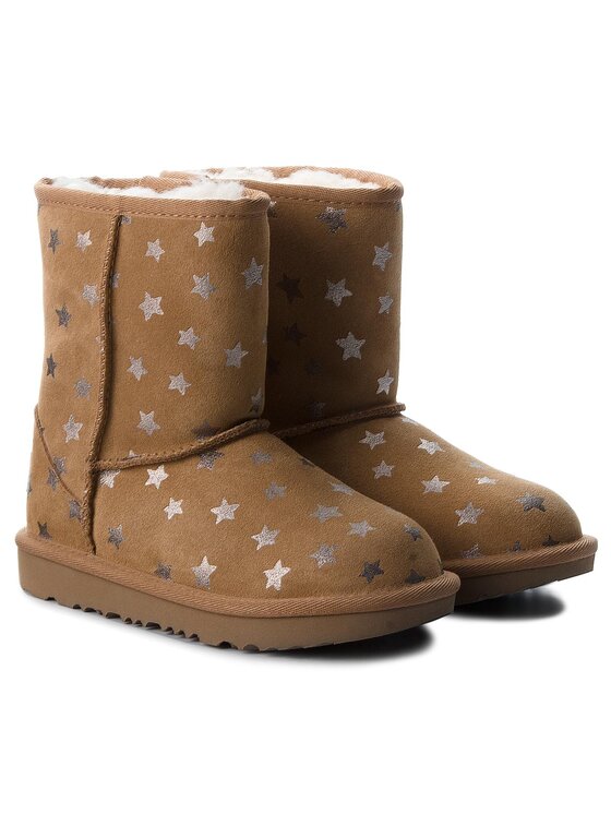 Ugg Ugg Снігоходи Kids Classic Short II Stars 1019697K Коричневий
