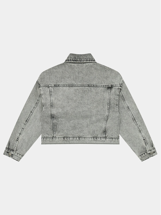 Calvin Klein Jeans Calvin Klein Jeans Kurtka jeansowa IG0IG02279 Szary Relaxed Fit