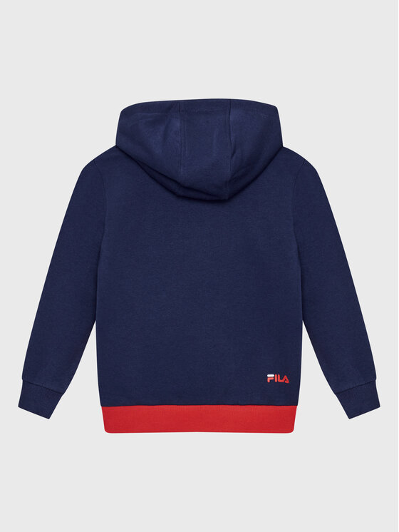 Fila Fila Majica dugih rukava Bielefeld FAK0101 Tamnoplava Regular Fit