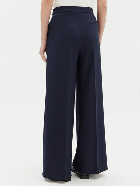 BOSS BOSS Palazzo hlače Tupita 50531846 Mornarsko modra Wide Leg