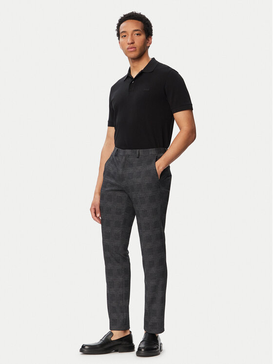 HUGO HUGO Pantaloni chino Hesten263H-X 50565367 Gri închis Slim Fit