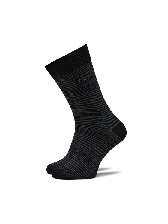 Cristiano Ronaldo CR7 Cristiano Ronaldo CR7 Set de 7 perechi de șosete lungi pentru bărbați 8190-80-9000 Negru