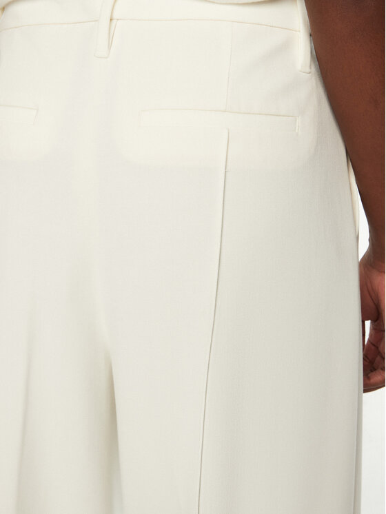 Herskind Herskind Spodnie palazzo Kimberly 5408177 Biały Straight Fit