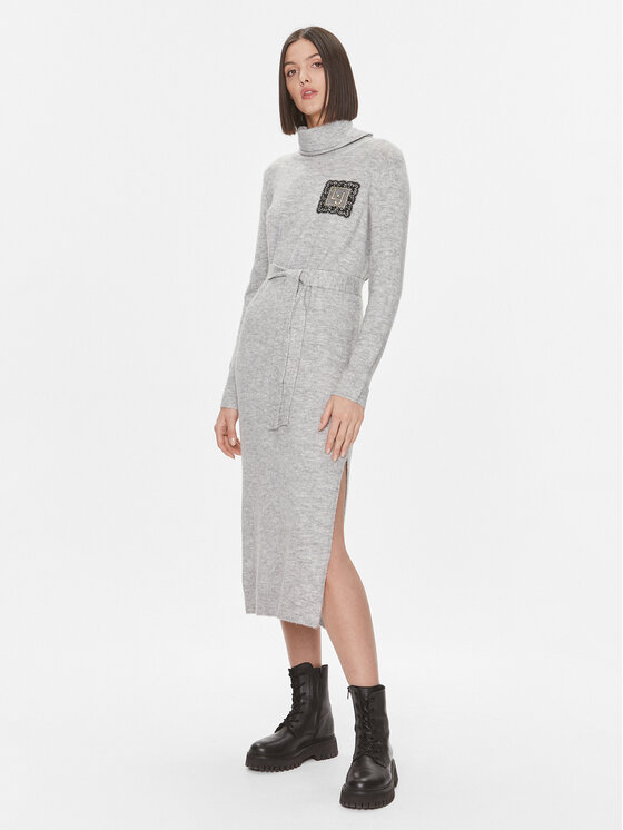 Liu Jo Liu Jo Трикотажна сукня 5F3035 MA08O Сірий Regular Fit