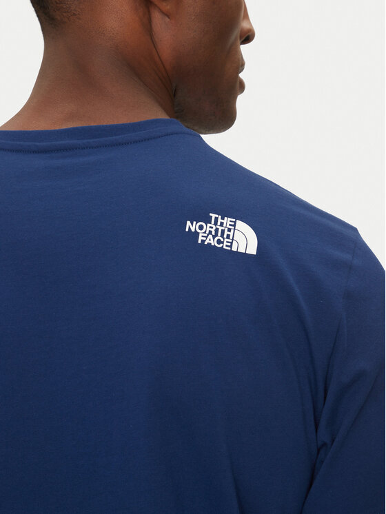 The North Face The North Face Tričko Mountain Line NF0A87NT Modrá Regular Fit