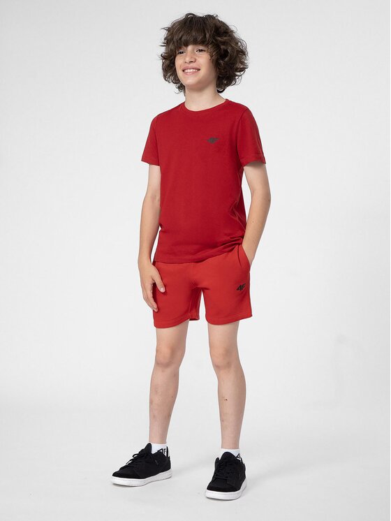 4F 4F Sportske kratke hlače 4FJSS23TSHOM048 Crvena Regular Fit