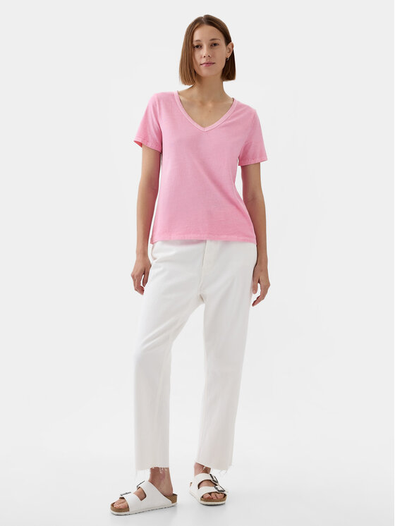 Gap Gap Tričko 740140-67 Ružová Regular Fit