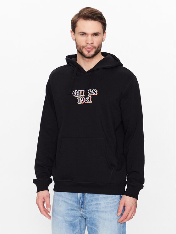 Guess Суитшърт Embro M3GQ14 KBK32 Черен Regular Fit