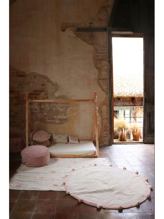 Lorena Canals Lorena Canals Dywan dziecięcy Dywan Bawełniany Bubbly Vintage Nude Ø120 cm Beżowy