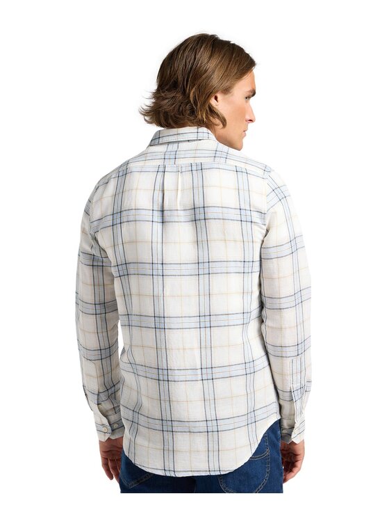 Lee Lee Koszula 112363901 Beżowy Regular Fit