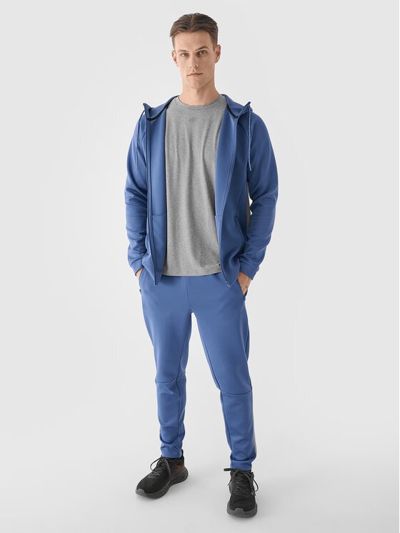 4F 4F Pantaloni in maglia 4FWAW24TFTRM683-32S Blu Regular Fit