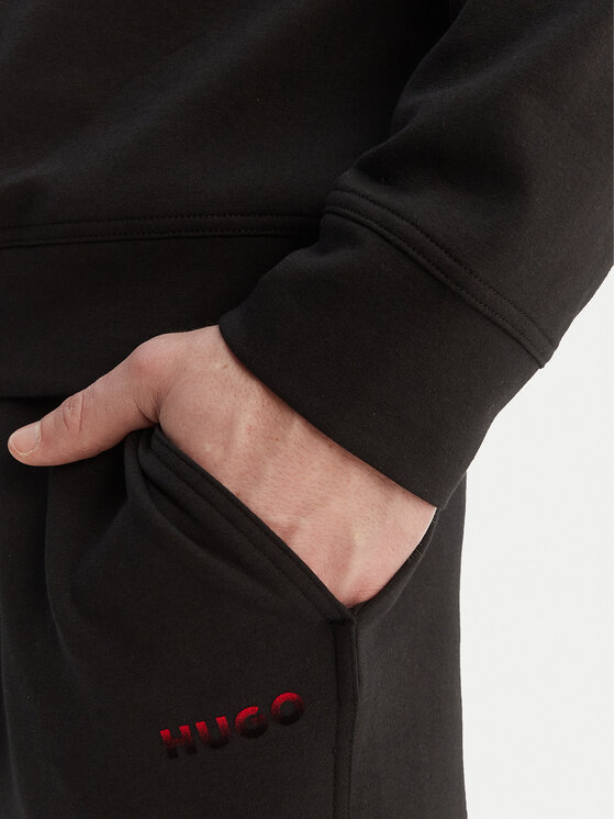 HUGO HUGO Bluză Atlas 50557016 Negru Regular Fit