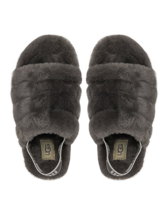 Ugg Ugg Bačkory K Fluff Yeah Slide 1098494K Šedá