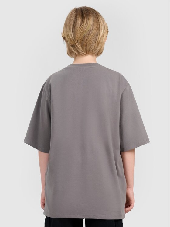 4F 4F T-Shirt 4FJRAW25TTSHM3062-24S Szary Oversize