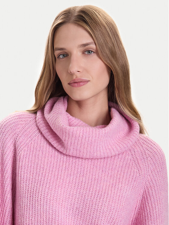 ONLY ONLY Krekls ar augstu apkakli Whitney 15353187 Rozā Oversize
