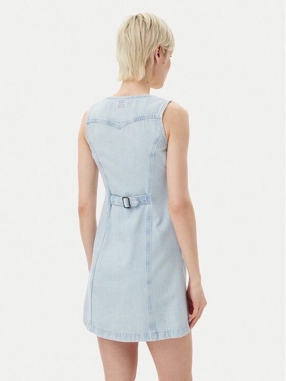 Levi's® Levi's® Rochie de blugi Vianna Vest 001WL-0000 Albastru celest Regular Fit