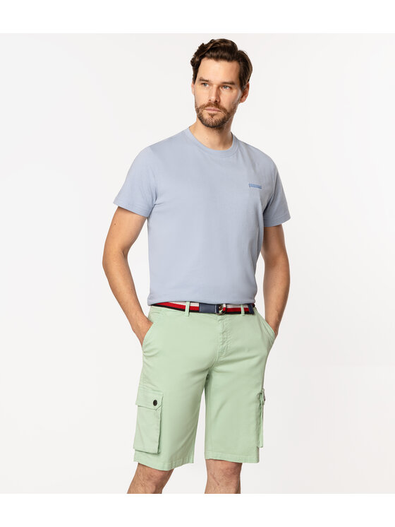 Lee Cooper Lee Cooper Bermudy SIMONE 9802 Zielony Regular Fit
