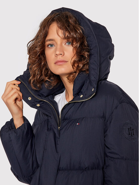 Tommy Hilfiger Tommy Hilfiger Pehelykabát WW0WW29933 Sötétkék Loose Fit