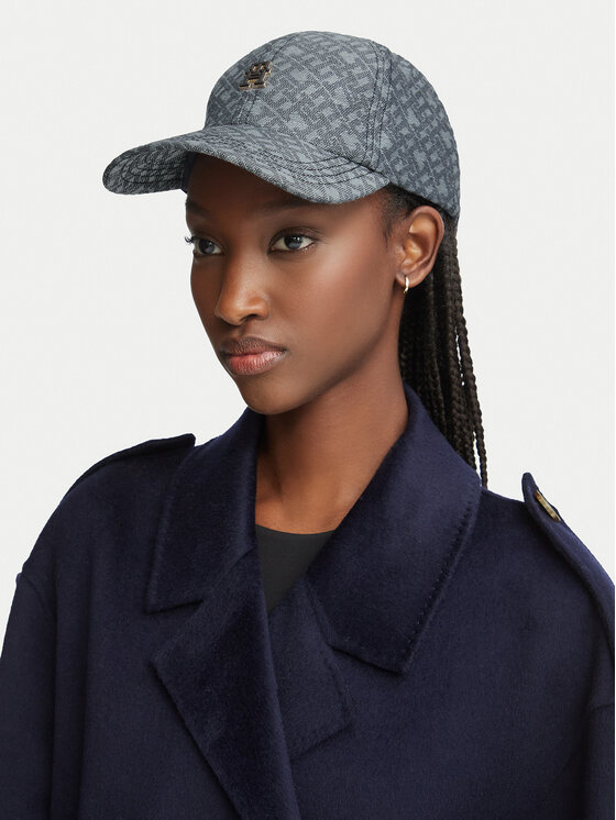 Tommy Hilfiger Tommy Hilfiger Czapka z daszkiem Monogram AW0AW17139 Granatowy