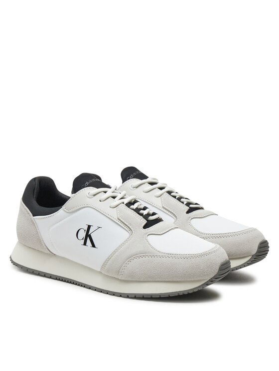 Calvin Klein Jeans Calvin Klein Jeans Sneakersy Retro Sock Runner Mg Wmm YM0YM01152 Bílá