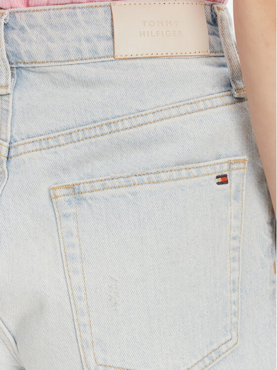 Tommy Hilfiger Tommy Hilfiger Pantaloni scurți de blugi WW0WW44388 Albastru Relaxed Fit