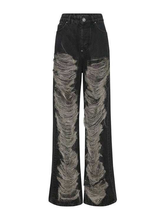PHILIPP PLEIN PHILIPP PLEIN Jeansy 24257 Czarny Skater Fit
