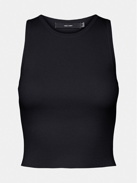 Vero Moda Vero Moda Top Ginny 10300339 Czarny Slim Fit