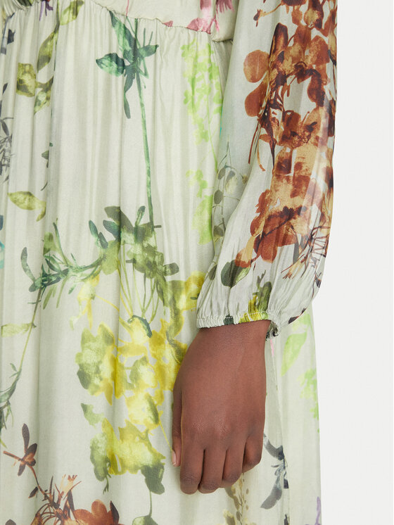 Dixie Dixie Rochie de vară A207W020A Verde Regular Fit