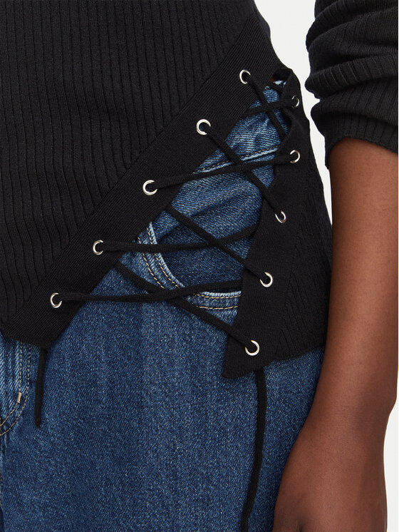 Karl Lagerfeld Jeans Karl Lagerfeld Jeans Светр B3W18009 Чорний Slim Fit