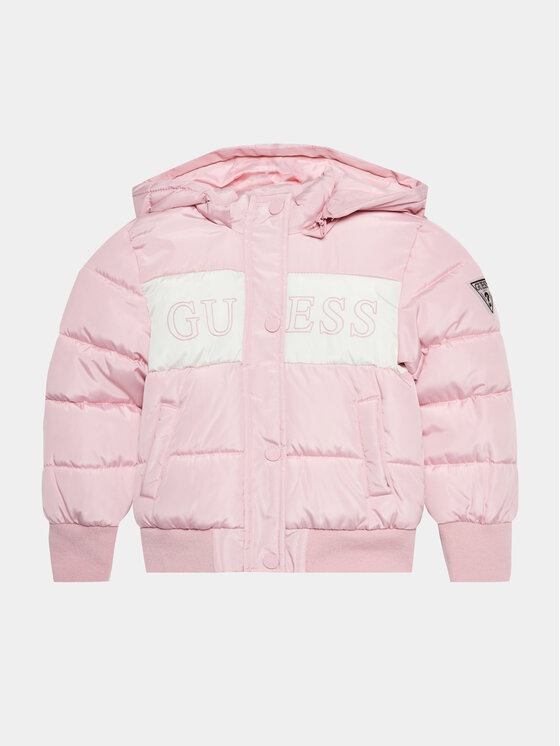 Guess Geacă din puf J3BL04 WB240 Roz Regular Fit