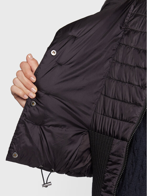 Sisley Sisley Prehodna jakna 20JBLN00Z Črna Regular Fit