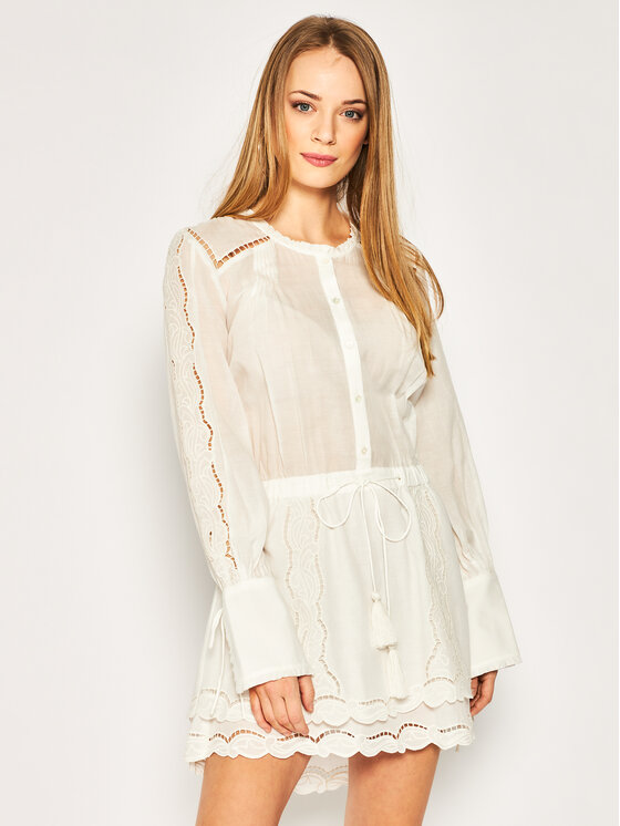 Patrizia Pepe Patrizia Pepe Літня сукня 2A2038/A6U2-W146 Білий Regular Fit