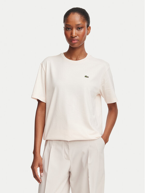 Lacoste Lacoste T-särk TF7215 Heleроosa Regular Fit
