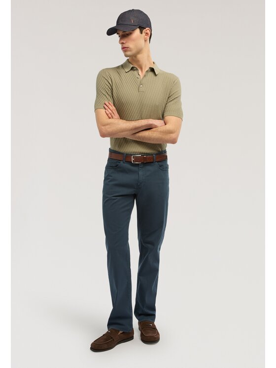 Trussardi Trussardi Pantaloni di tessuto P701H204863N034 Blu Regular Fit