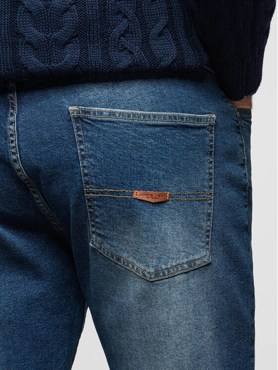 Ombre Ombre Jeansy OM-PADP-0254 Niebieski Regular Fit