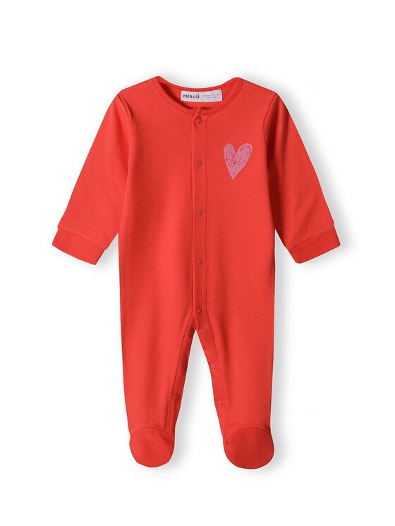 MINOTI MINOTI Pajac 16mbaby 3 Czerwony Regular Fit