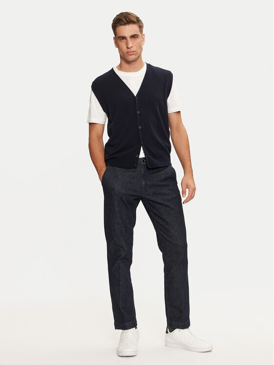 United Colors Of Benetton United Colors Of Benetton Chinosy 4AC9UF02Y Niebieski Slim Fit