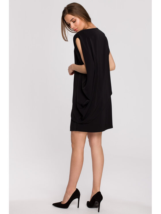Stylove Stylove Každodenné šaty S262 Čierna Regular Fit