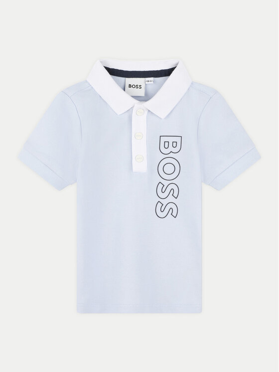 BOSS Boss Komplet polo i spodenki J50785 Niebieski Regular Fit
