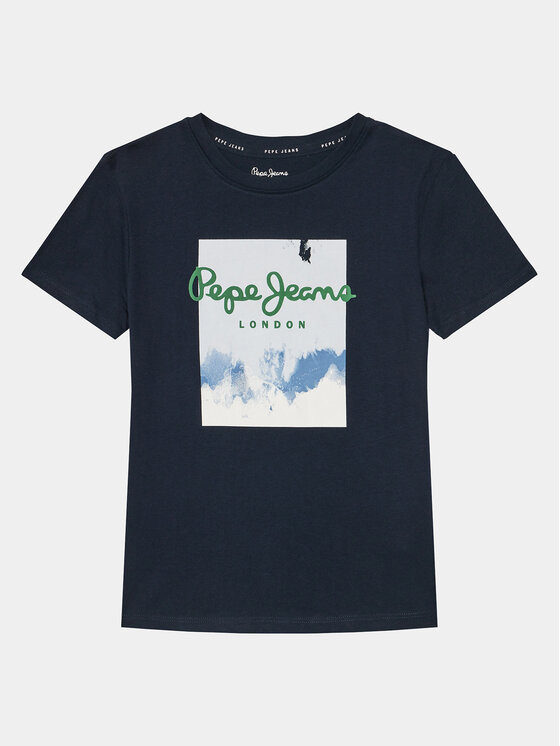 Pepe Jeans Tricou Rafer PB503844 Bleumarin Regular Fit